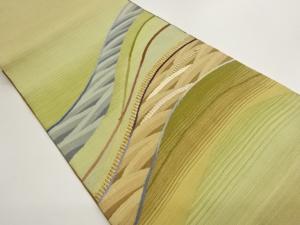 変わり横段模様織出しリバーシブル洒落袋帯